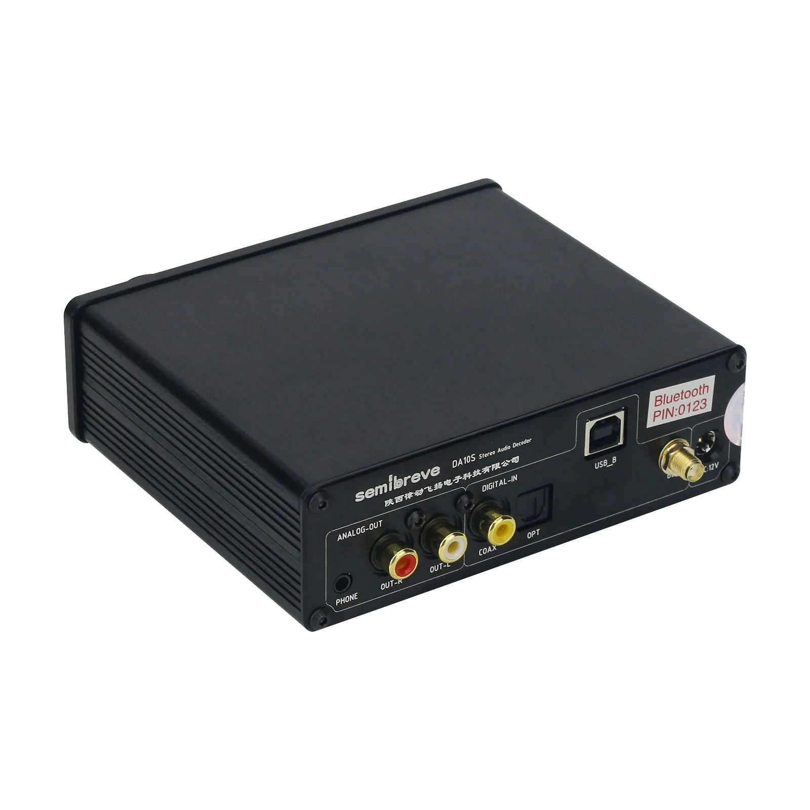 세미브레브 DA10S 듀얼 ES9038Q2M 병렬 연결 DSD512 QCC3084 블루투스 5.4 USB 하이파이 DAC 오디오 디코더 TFT 스크린 탑재