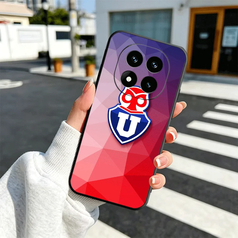Chile University Logo Soft Phone Case - Black Protective Cover