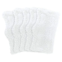 

5-Piece Steam Mop Pad, Washable Microfiber Cleaning Steamer Replacement Pad For S3101 S3251 SK460 SK141, White