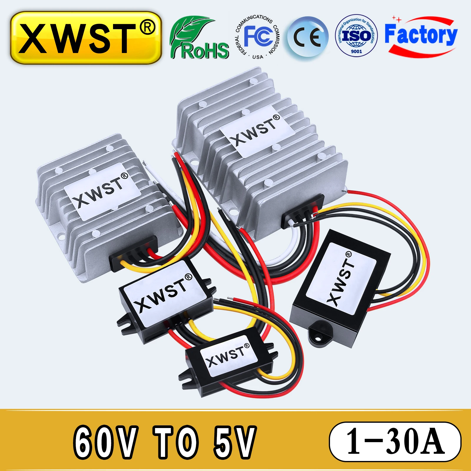 Xwst-regulador de Tensão do Transformador Step Down dc 2075v a 5v 60v a 5v Converter a 30a ce Rohs Inverter