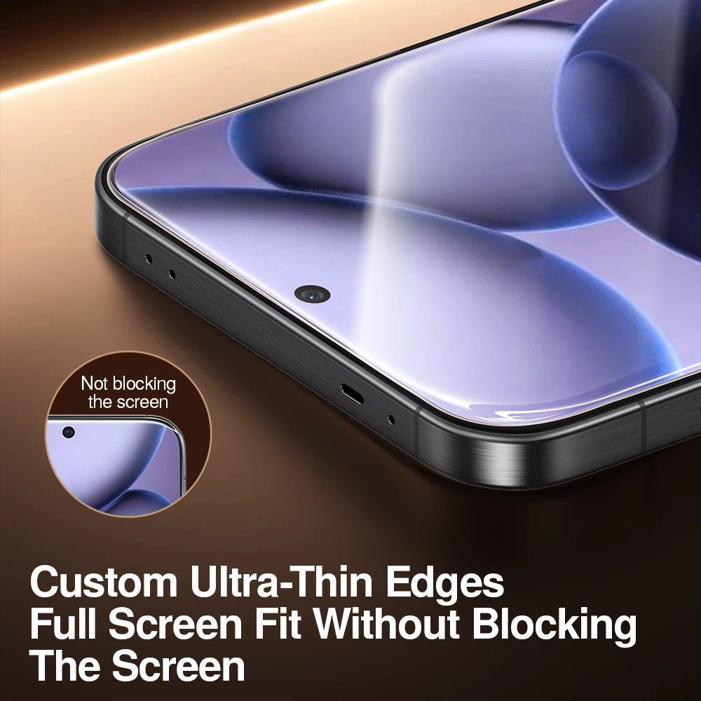 SmartDevil Dust-Free Tempered Glass Screen Protector - Anti-Fingerprint, Crystal Clear Display Enhancement