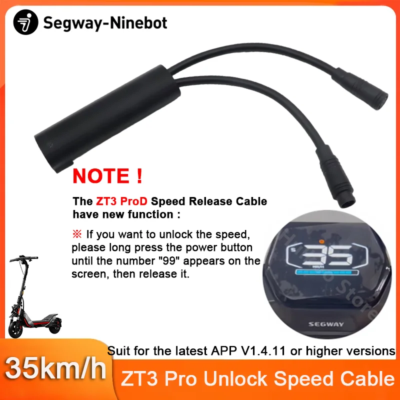 KIT CÂBLE DE débridage 40km/h pour Ninebot Segway ZT3 PRO/ F3 / F3 PRO