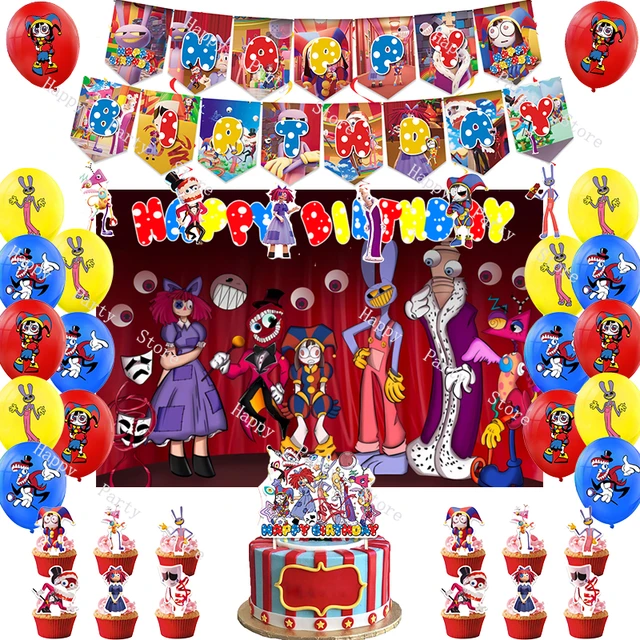 Circus Theme Cake Topper With Sticks Birthday Party Decorations Cake  Decorating Supplies Baby Shower Diy Candy Bar Decor - Cake Decorating  Supplies - AliExpress