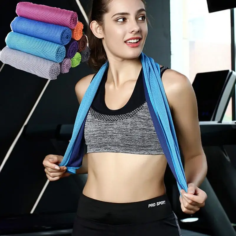 30x90cm Cooling Towel Neck Wrap Lce Sports Beach Towels Cold Microfiber Cloth for Summer Outdoor Work Yoga Golf Gym Fitness