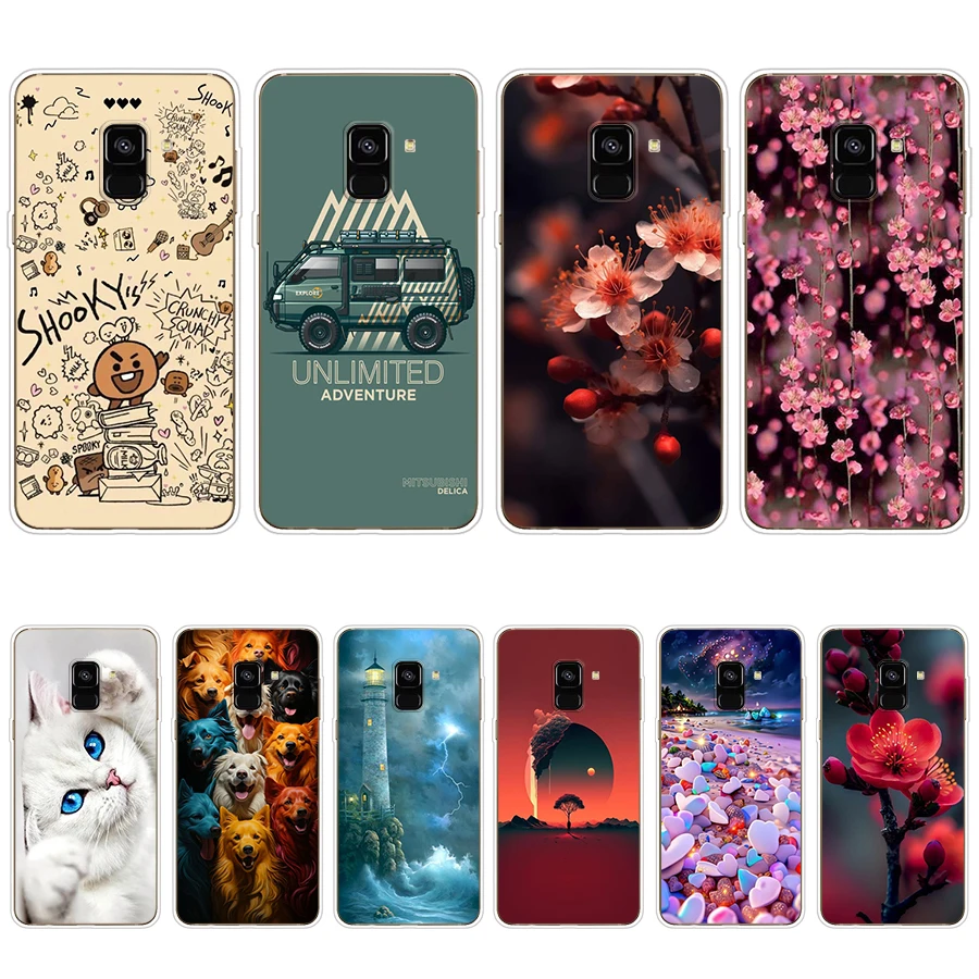 S5 Colorful Song Custodia Morbida In Silicone Tpu Cover Per Samsung Galaxy J6 2018/A6 2018/A8 2018/A8 Plus 2018