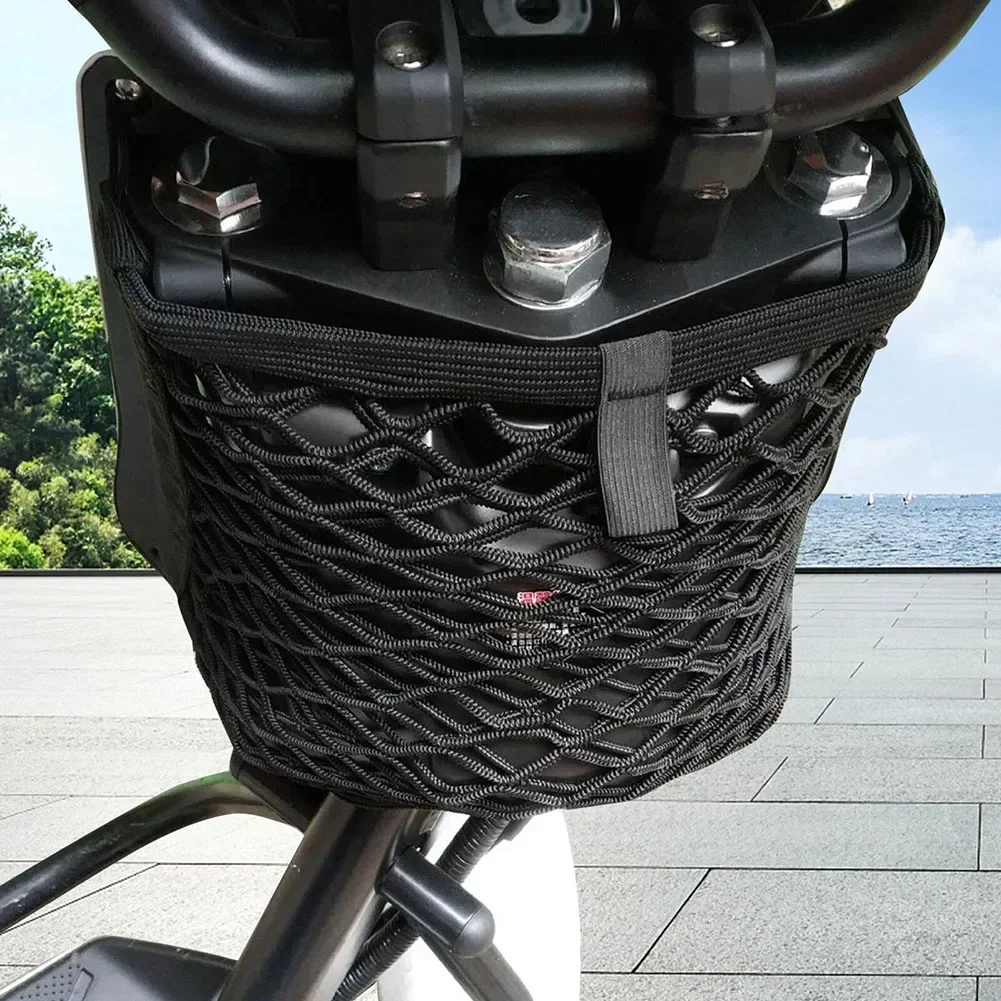Motorcycle Storage Net Bag High-strength Elasticity Bike Scooter Storage Net Bag Scooter Mesh Luggage Hook Hold