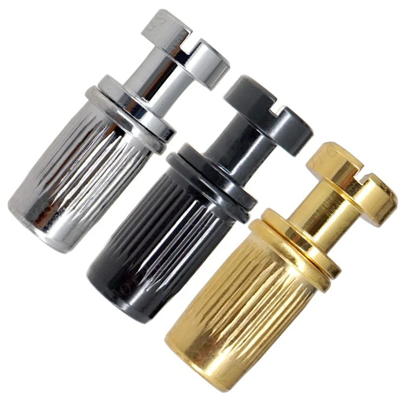 2Pcs Bridge Tailpiece Studs Anchors Per Chitarra Elettrica Vite Di Regolazione Elevabile Accessori Per Chitarra Parti Chrome Black Gold