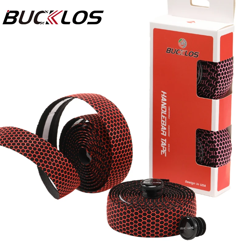 Bike Handlebar Tape BUCKLOS Silicone Road Bike Tapes Bicycle Handlebar Cover Belts Soft Anti Slip Bike Handlebar Warpper Road Bicycle Handles Tapes