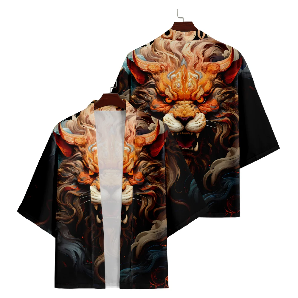 

Plus Size XXXL 6XL 5XL 4XL Japanese Streetwear Cardigan Women Men Harajuku Print Haori Kimono Cosplay Shirts Yukata