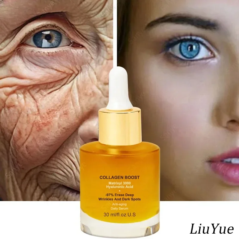 

Women Removal Wrinkle Cream Neck Collagen Face Serum Fade Spots Anti Aging Essence Whitening Moisturizing Brightening Skin Care