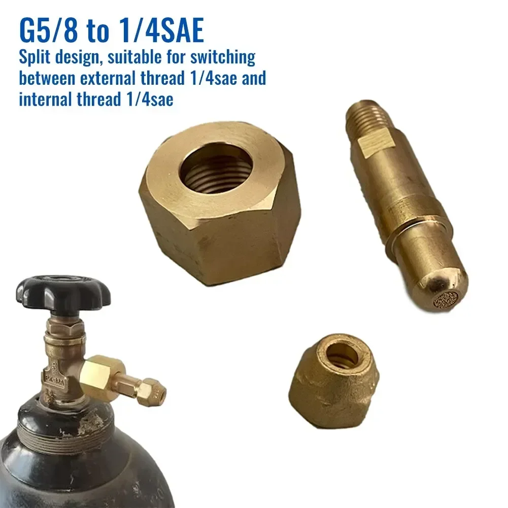 1Set Car Bottle Adapter On 1/4" SAE Thread Male 1/4 SAE Use Car Conditioner For R134A W21.8 To 1/4 High Quality