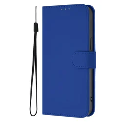 Leather Flip Wallet Case with Magnetic Closure and Card Holder for Honor 400 smart (Dark blue)