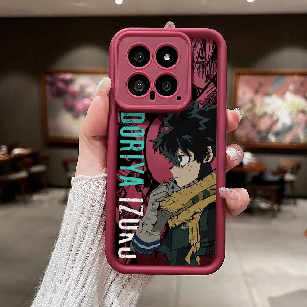 My Hero Academia Inspired Silicone Phone Case with Lanyard and Eye Ladder Design