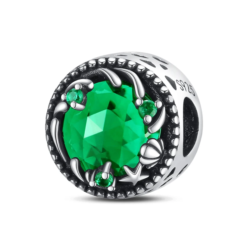 Charms aus 925er-Sterlingsilber mit Baum des Lebens, vierblättriges Kleeblatt, grüne Serie, passend für Qikaola 925 Original-Armbänder, DIY-Schmuckherstellung – Detail 30