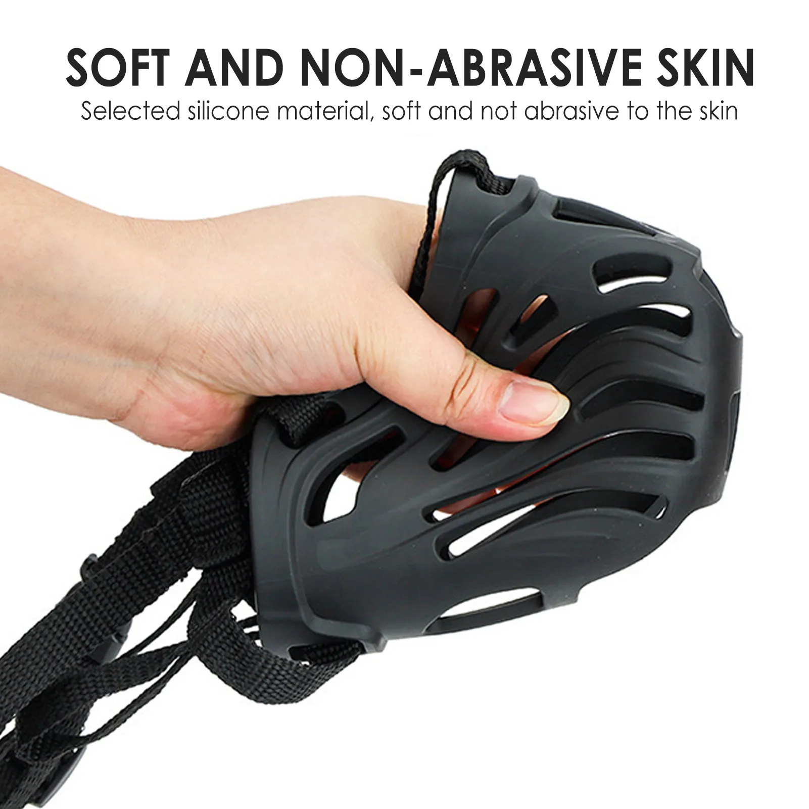 Dog Muzzle Silicone Dog Mouth Cover With Adjustable Buckle Prevent Barking Biting Chewing Pet Mouth Cover For Small Medium