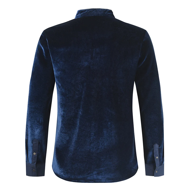2024 New  Men\'s Long Sleeve Button Shirt  Top Korean Fashion Men\'s Street Dress Personality Luxury T-shirt