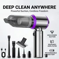 Aspirateur portatif 4 en 1, aspirateur sans fil rechargeable pour voiture, dépoussiéreur sans fil, dépoussiéreur à air comprimé sans fil 1