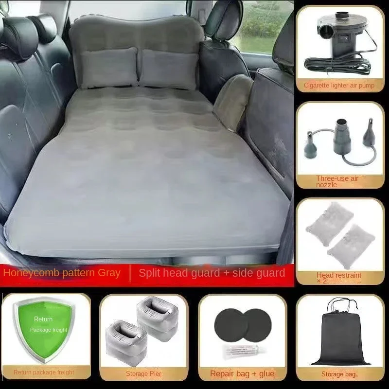 Cama de viaje Colchón inflable para automóvil Cojín de aire trasero Asiento trasero Cama inflable Uso general