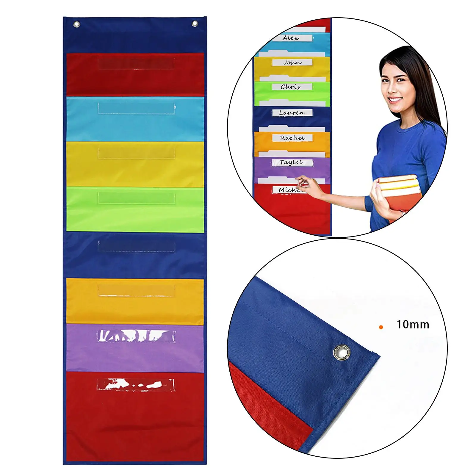 월간 일정 포켓 차트 월간 달력 플래너 두 개의 후크가 있는 교실 포켓 차트