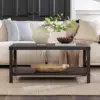 Sedalia Modern Farmhouse Metal-X Coffee Table, 1 Pack, Sable Grey 6