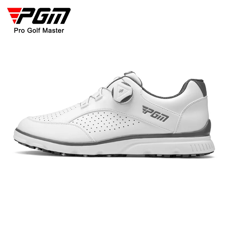 PGM Men Golf Shoes Knob Shoelaces Anti-side Slip Waterproof Men's Sports Shoes Sneakers XZ245 golf shoes