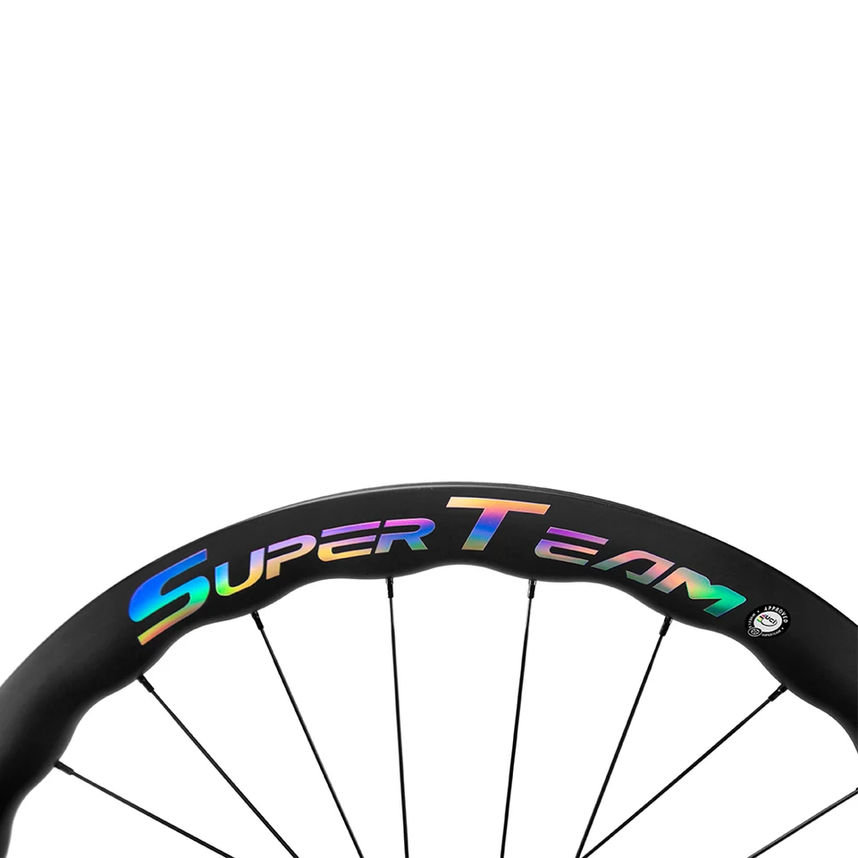 SUPERTEAM-ロードバイクカーボンホイール700Cディスクブレーキ