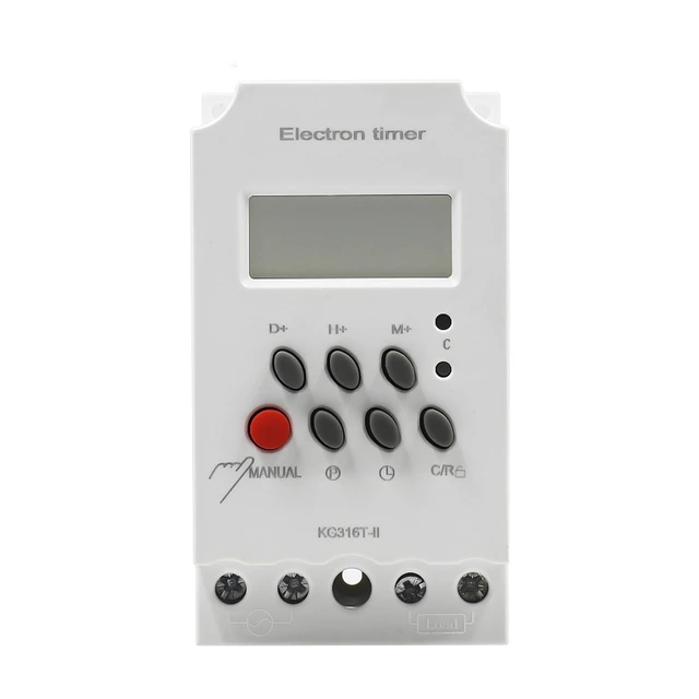 Mini 12/110/220v Lcd Digital Programmable Control Power Timer Switch Time  Relay