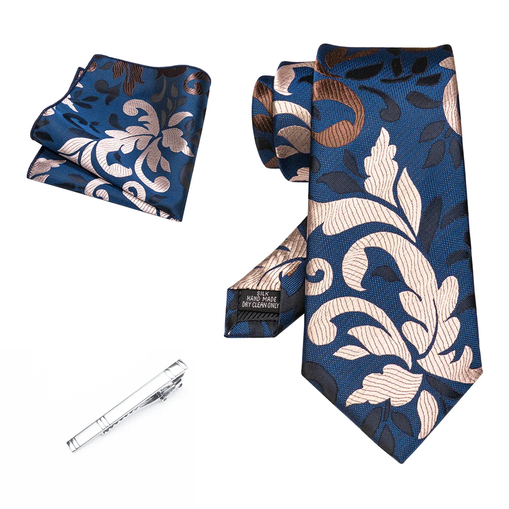 EASTEPIC 8 cm Herrenkrawatte Rot Grün Paisley Krawattenset mit Krawattenklammer Hochwertiges Accessoire für Hochzeit und Party Ausverkaufsartikel – Detail 7