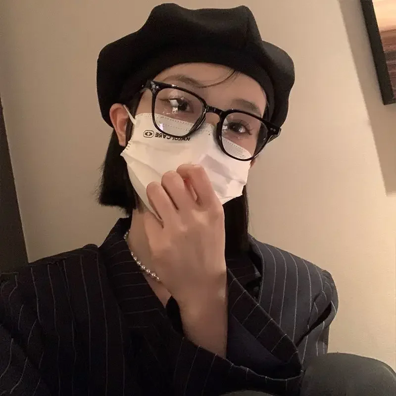 Cotton Women Winter Hats Vintage French Plaid Top Military Cap Painter Hat Autumn New Street Girls All-match Fashion Caps