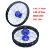 1.60-17 inch 17" Front 1.85-14 inch 14" Rear Rims Aluminum Circle warehouseC Hub For KLX CRF Kayo BSE Dirt Pit Bike Motorcycle