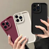 Candy Color Soft Shockproof Skin Feel Silicone Phone Case For Apple  iPhone 16 15 14 13 12 11 Pro Max 7 8 Plus 16e Funda Cover