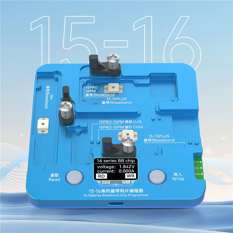 JCID IPX/11/12/13/14/15/16/17PM 베이스밴드 EEPROM 칩 비분리형 수리 프로그래머, CH&US 버전 17 시리즈 수리 지원