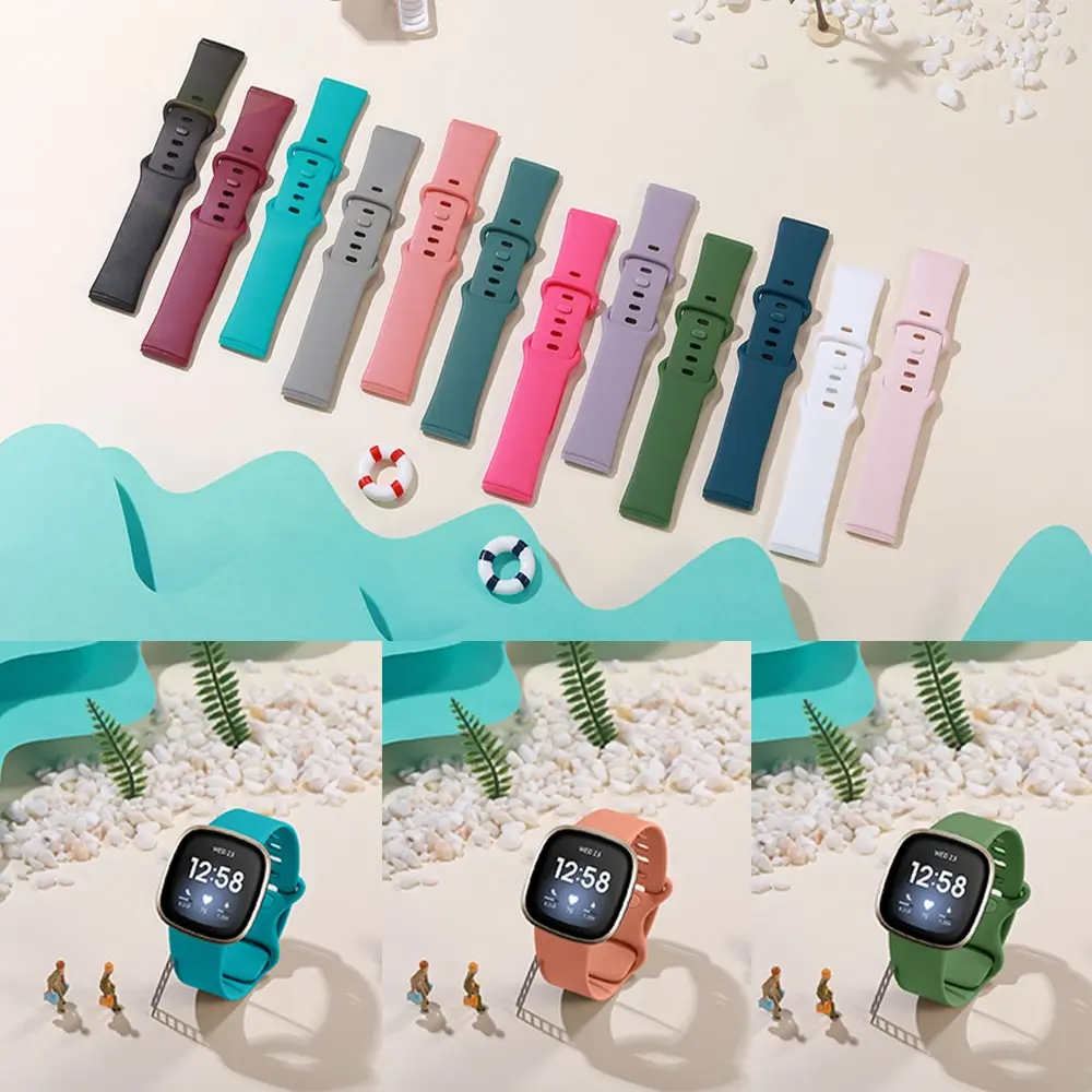 Waterproof Silicone Sport Strap for Smartwatches - Soft and Durable Bracelet Accessory