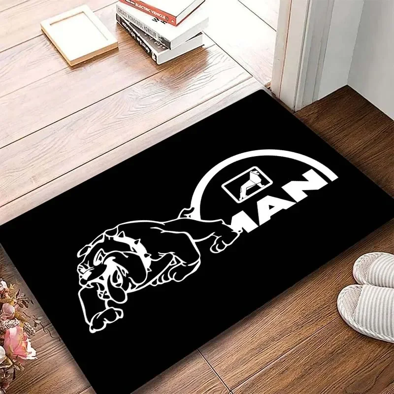 

Man Truck Logo Printed Carpet Living Room Bedroom Large Carpet Bathroom Kitchen Non-slip Floor Mat Fashion Home Decoration Gift