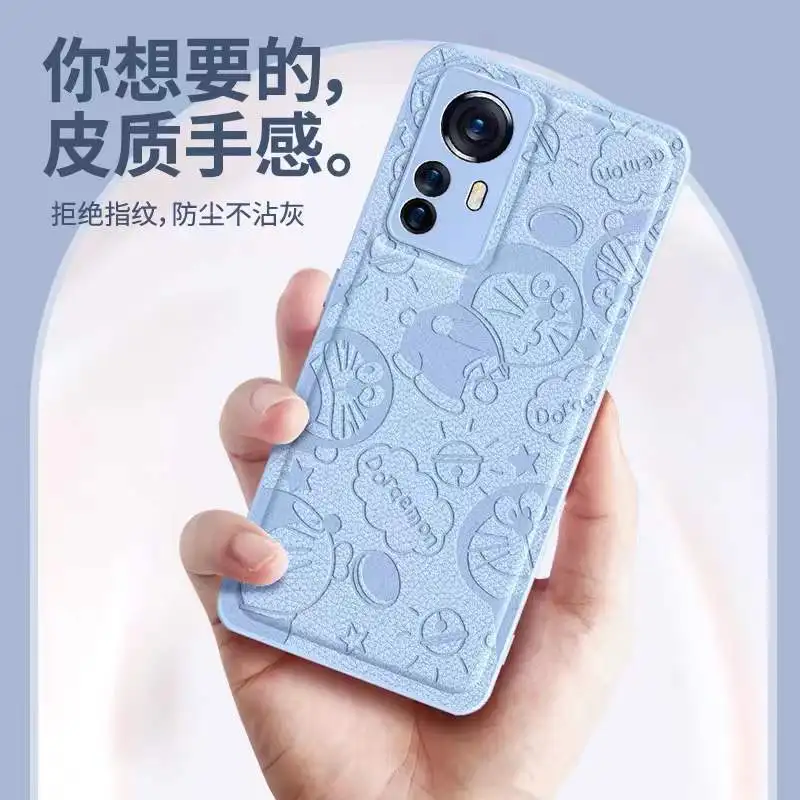 For Mi 14Pro mobile phone case Xiaomi 13 protective case leather embossed red rice K70 all-inclusive anti-fall 11 soft shell