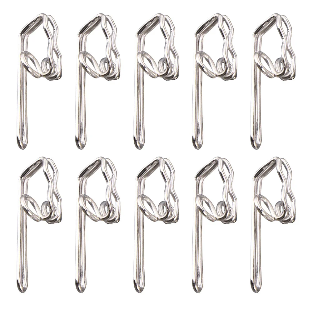 

100 Pcs Window Curtains Butterfly Buckle Shower Hooks for Drapes Accessories Pin-On Drapery Metal