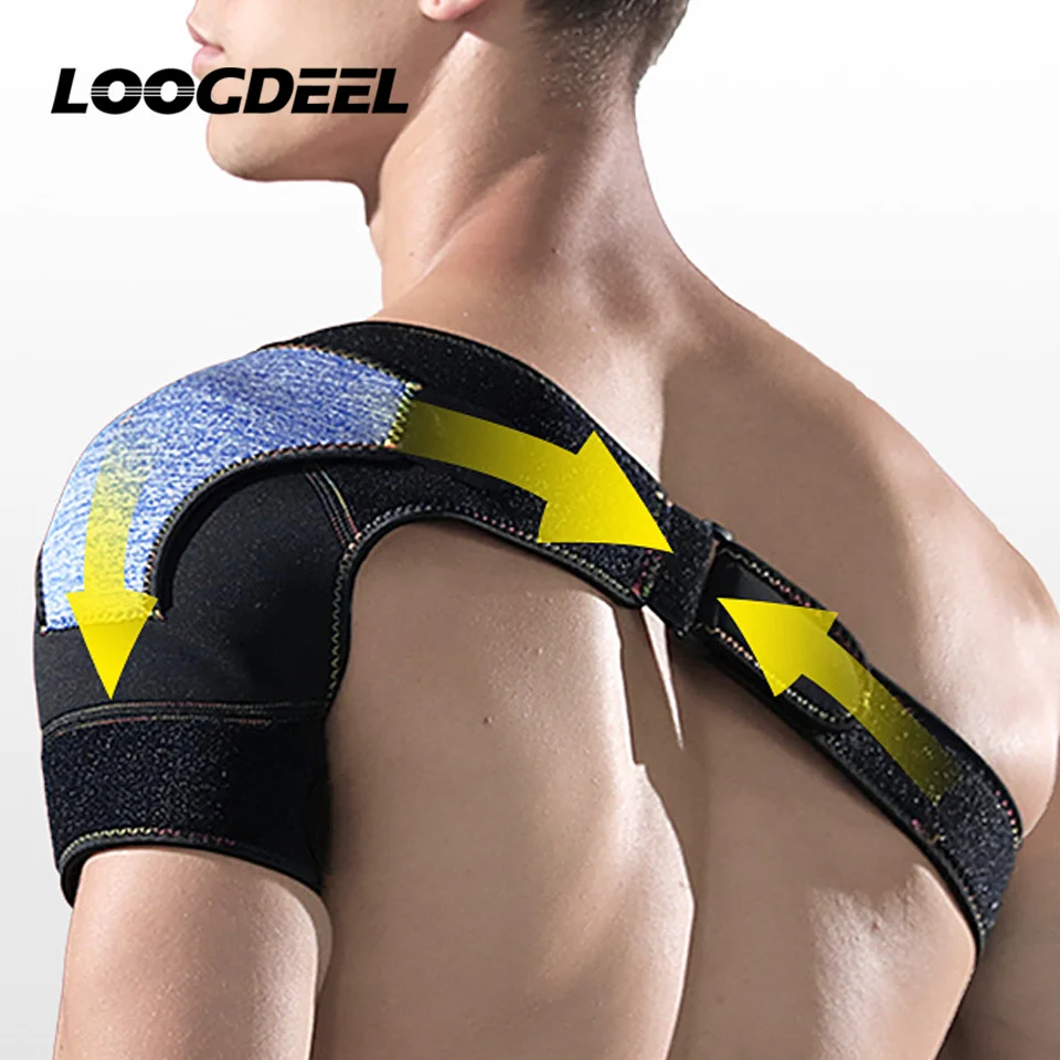

Регулируемые подтягивающие плечевые накладки loogclub с двойной пряжкой, материал для дайвинга, штанга для тренажерного зала, плечевая защита, плечевая защита
