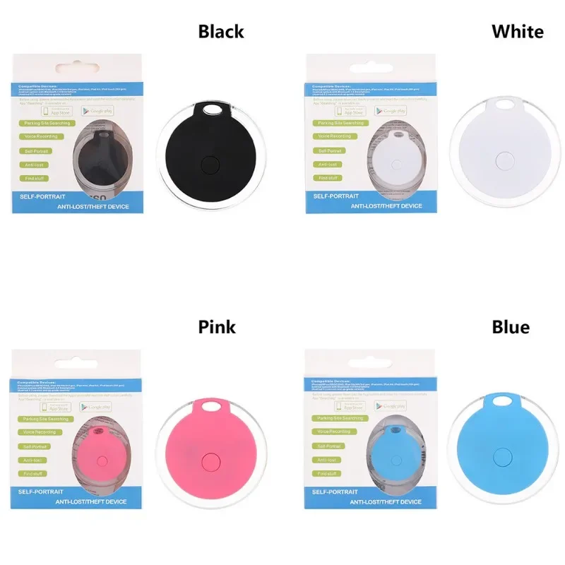 Mini Dog GPS Bluetooth 4.0 Tracker Anti-Lost Device Round Anti-Lost Device Pet Kids Bag Wallet Tracking Smart Finder Locator