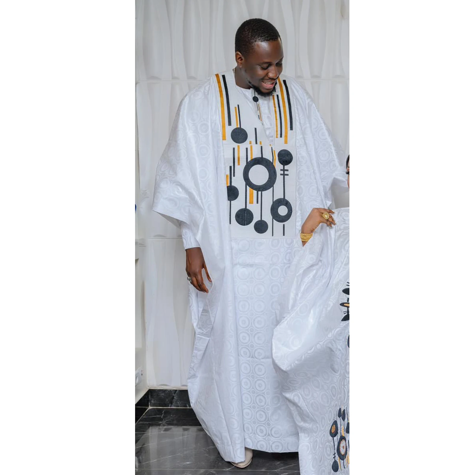 فساتين أفريقية للنساء تصميم بازان الثراء المطرز بط...