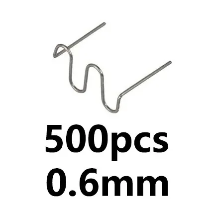 0.6/0.8mm Big Waves Sheet Metal Repair Tools Plastic Repair Machine Welding Hot Stapler Pre Cut Waves Staple Car 500pcs