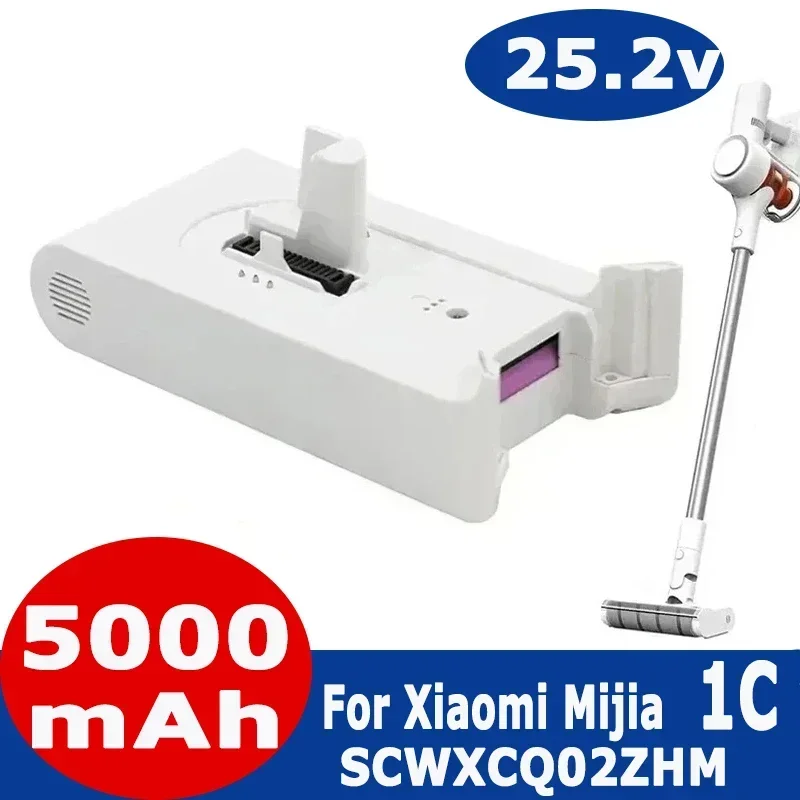5000mAh Handheld Cordless Vacuum Cleaner Accessories 1C SCWXCQ02ZHM For Xiaomi Vacuum Cleaner Replacement Battery Back vacuum cleaner battery,battery replacement