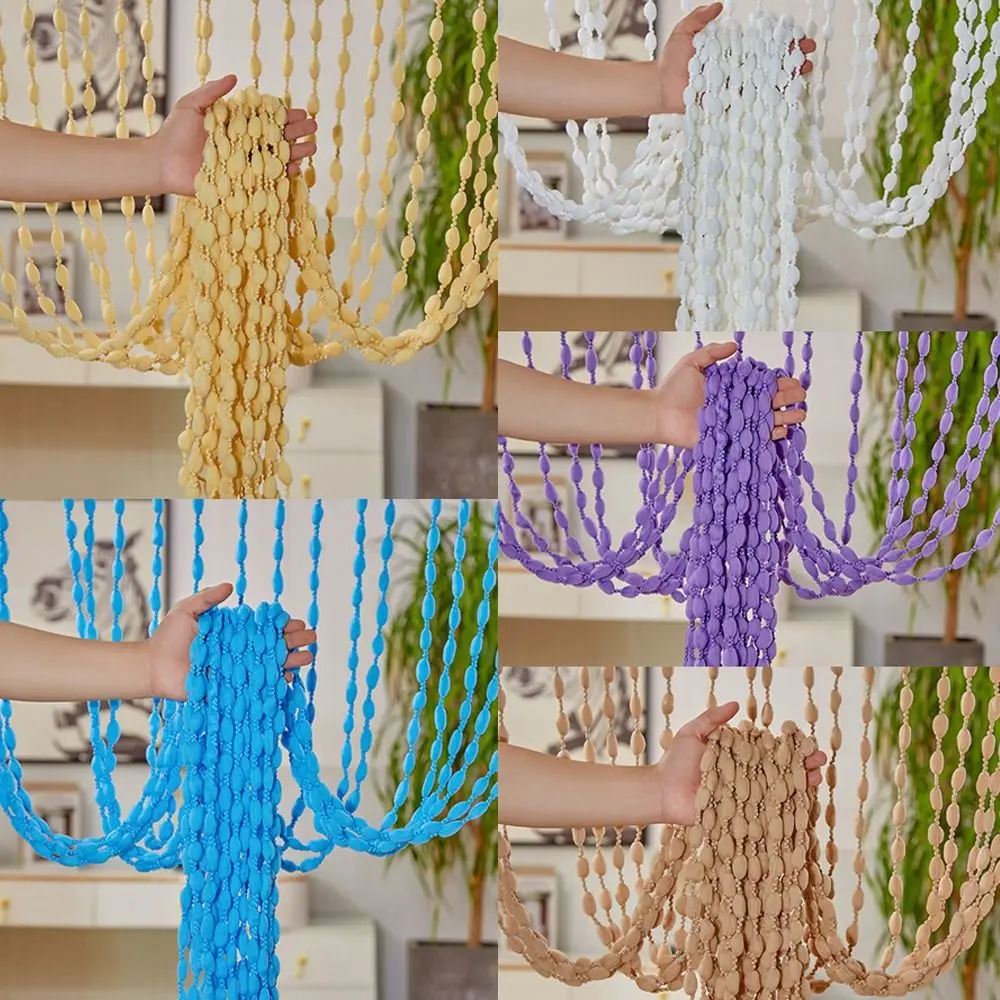 1*2M Beaded String Curtain Door Curtain Beads Thread Tassel Curtains Window Wall Panel Room Divider Doorway Home Wedding Decor 6