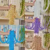 1*2M Beaded String Curtain Door Curtain Beads Thread Tassel Curtains Window Wall Panel Room Divider Doorway Home Wedding Decor 6
