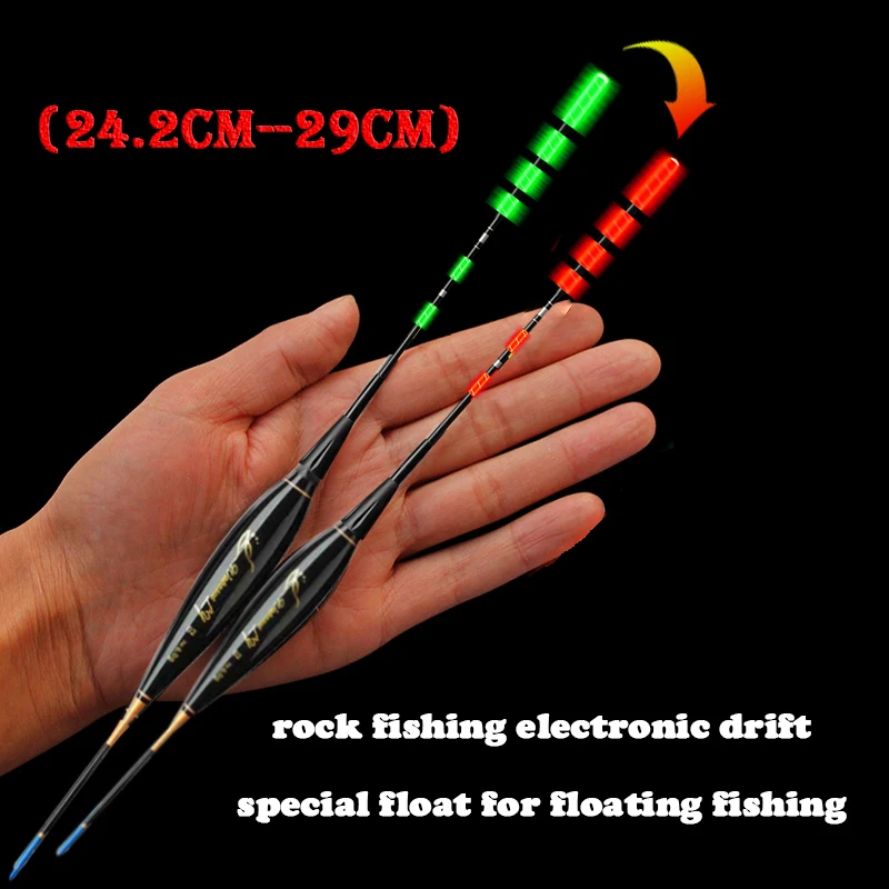 New Upgrade Fishing Electronic Float Long Distance Rocky Fishing Float Gravity Sensing Turns Red And Bold Float Tail+USBCharging - Image 3