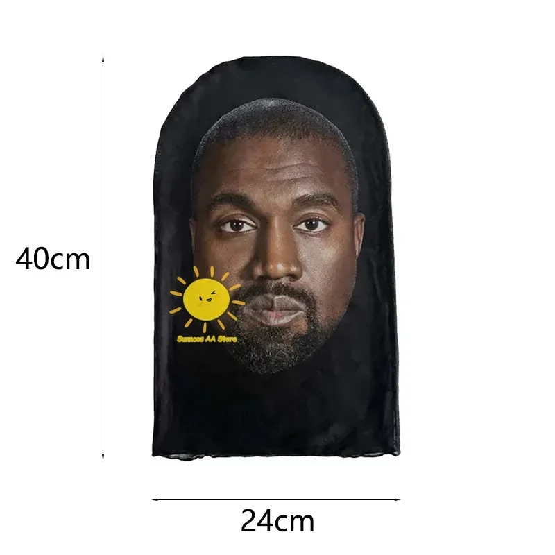 Cosplay mask 3D Printed Kanye Mask Drake Elastic Mesh Full Face Mask for Unisex Cosplay Headwear Party