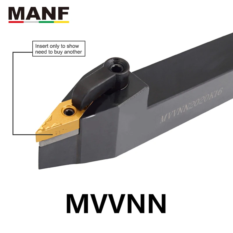 Manf 20mm Mvvnn1616k16 Cnc Lathe Turning Plate Cutter External Turning