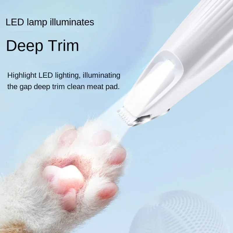 Electric Dog Cat Hair Clippers Ear Eyes Paw Hair Cutter Trimmer pet hair trimmer dog hair trimmer dog clipper pet clipper hair trimmer USB Charging Pet Grooming Supplies with Scissor