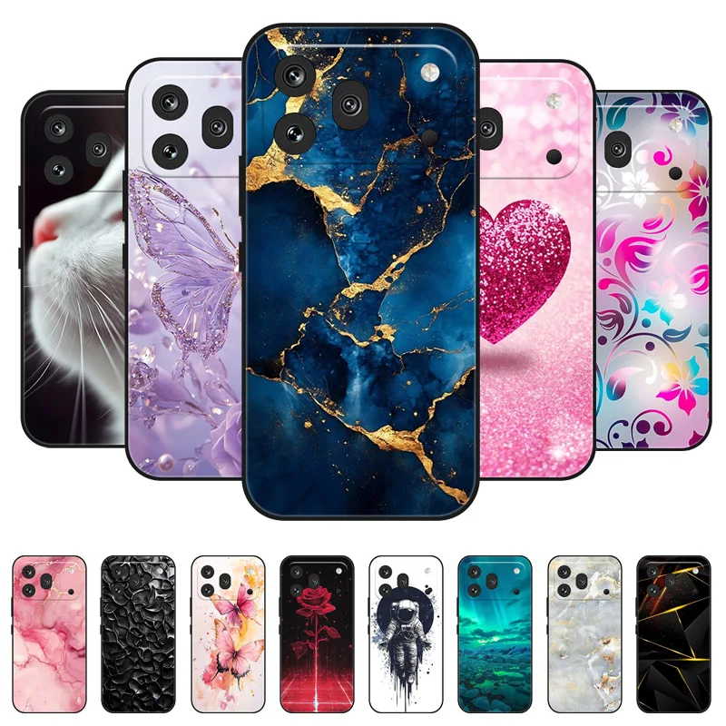 Marble Painted Soft Matte Silicone Back Cover Case