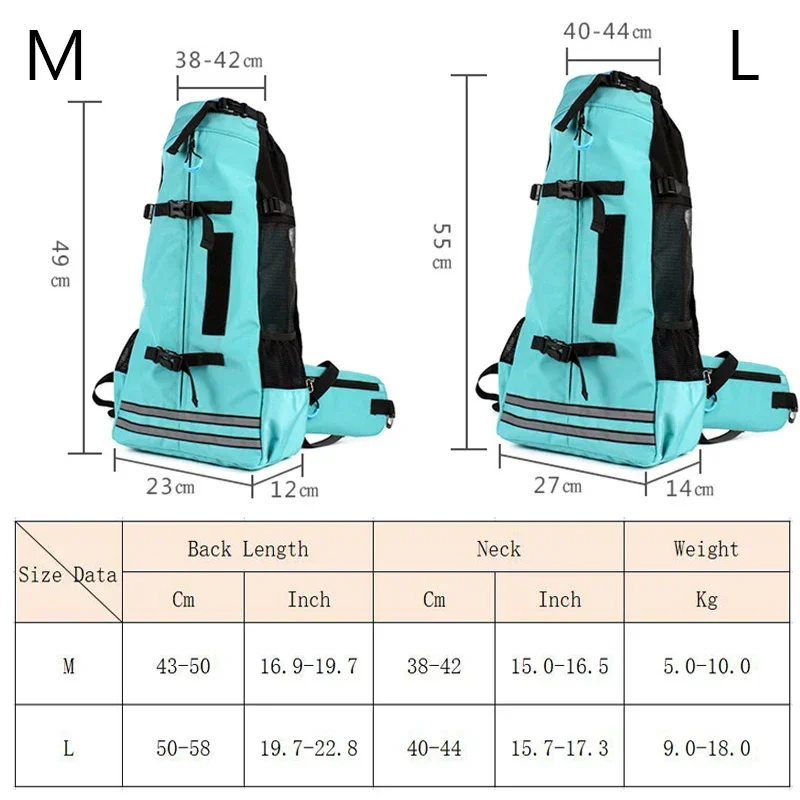 Waterproof Dog Travel Backpack Thickened Widened Straps Pet Carrier Bags Medium Dogs Corgi pet backpack