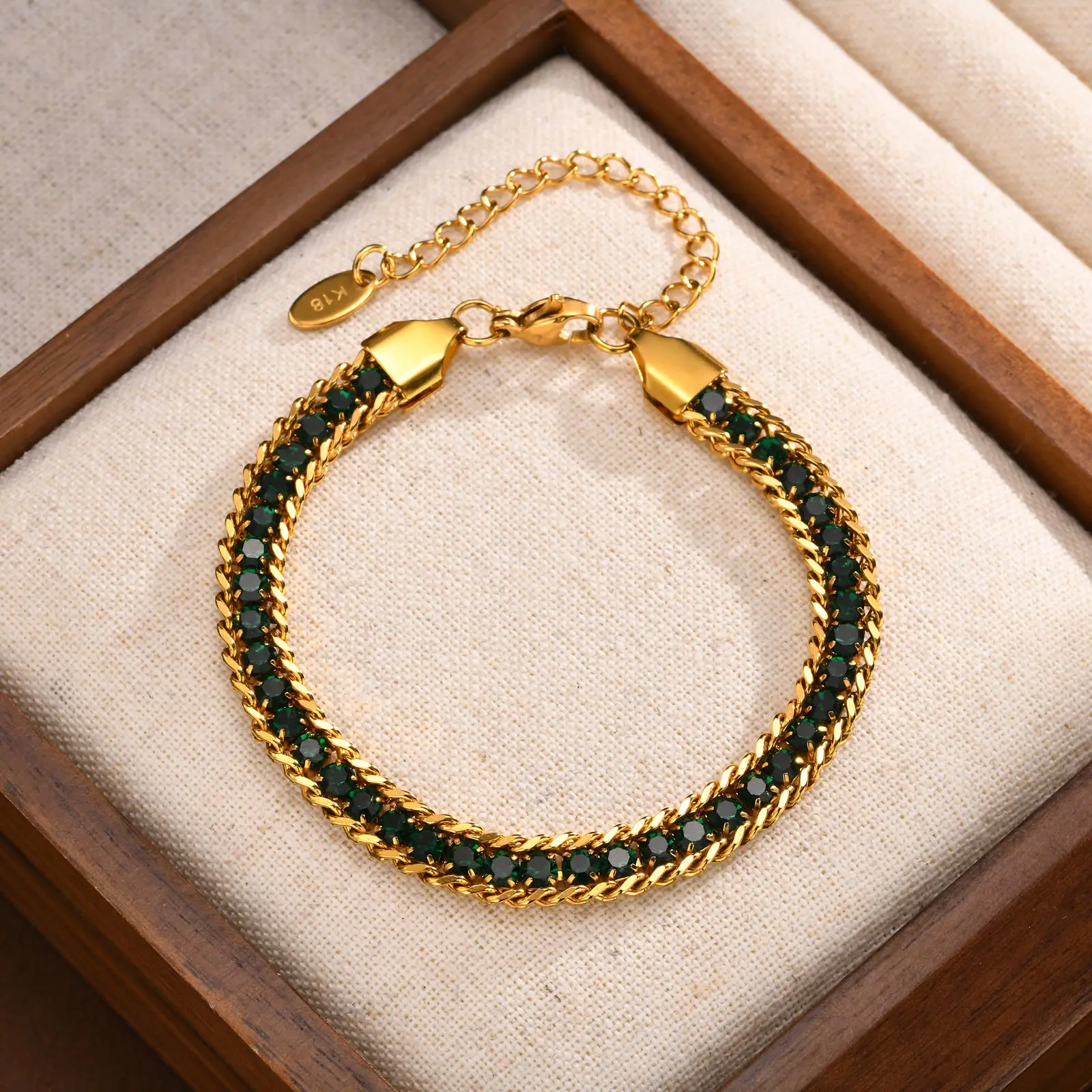 Bracciale Uomo Donna In Acciaio Inossidabile A Maglia Grossa - Catena Grezza Regolabile 16,5-20 Cm - StyleBREAKER